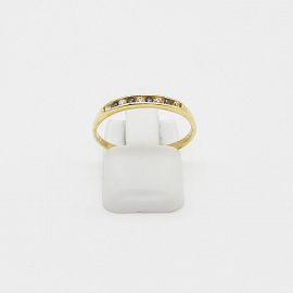 ANILLO 1/2 SINFIN CUBICS /O.AMARILLO